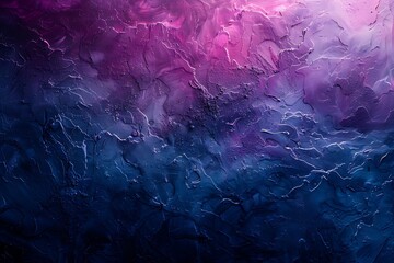 Abstract Purple and Blue Impasto Painting Texture