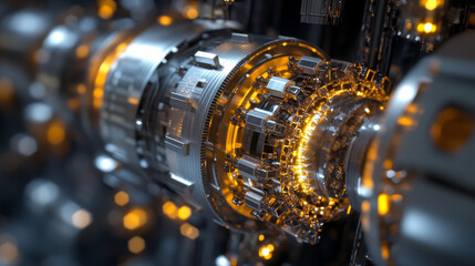 Obraz premium Quantum Annealing Machine: AI-Driven Problem Solving