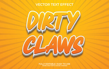 Vector 3D Editable Text Effect