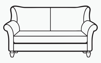 Sofa line icon