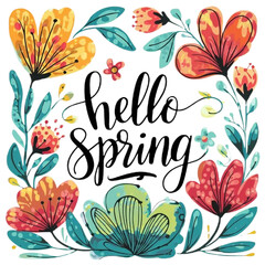 spring background with flowers