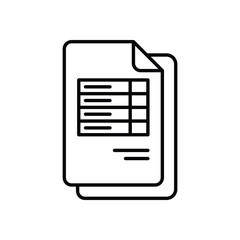 Client Invoice vector icon