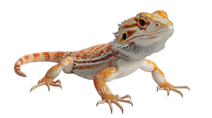 Orange Bearded Dragon Portrait 