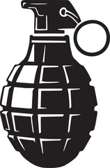 Bomb silhouette icon vector art illustration