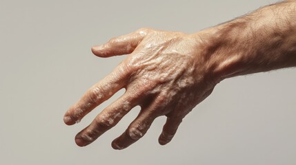 Fototapeta premium Psoriasis. Skin, Eczema, Disease, Red, Rash, Autoimmune, Scaly, Dry, Itchy, Dermatology, Chronic, Inflammation, Allergy, Condition, Patient, Treatment, Medical, Problem, Care, Irritation, Illness.