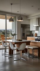 Fototapeta premium Kitchen.The best image for inspiration on the latest trends in current seasonal designs. 