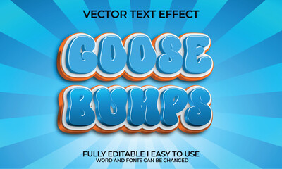 Vector 3D Editable Text Effect