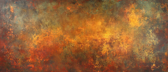 Fototapeta premium Rusty Metal Wall, Aged Appearance, Diffuse Light, Oil Painting Effect, Texture
