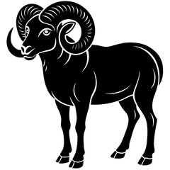 illustration of a goat