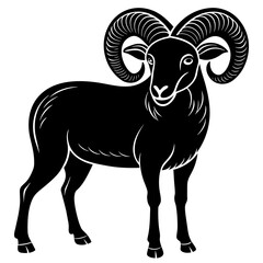 illustration of a goat