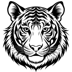 tiger head vector