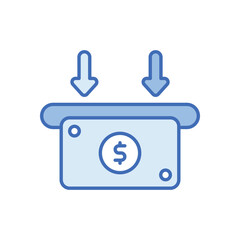 Deposit vector icon