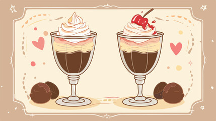 Neapolitan Ice Cream Isolated Flat Vector Illustration