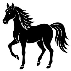 horse silhouette vector