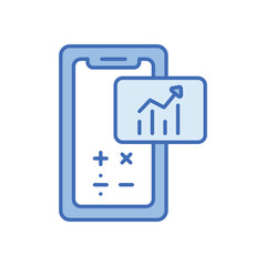 Mobile Accounting vector icon