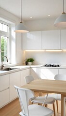 Fototapeta premium Kitchen.The best image for inspiration on the latest trends in current seasonal designs. 