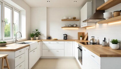 Fototapeta premium Kitchen.The best image for inspiration on the latest trends in current seasonal designs. 