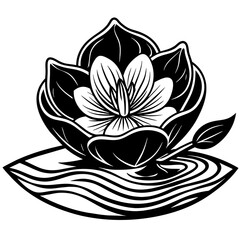 vector illustration of lotus flower