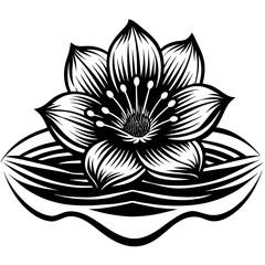 vector illustration of lotus flower