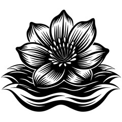 black and white lotus