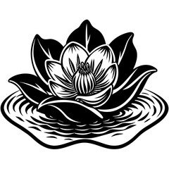 vector illustration of lotus flower