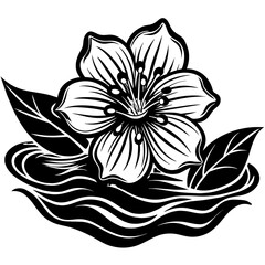 vector illustration of lotus flower