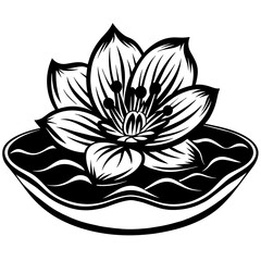 black and white lotus