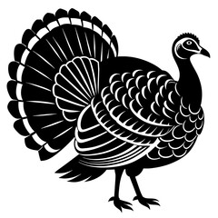 vector illustration of a turkey