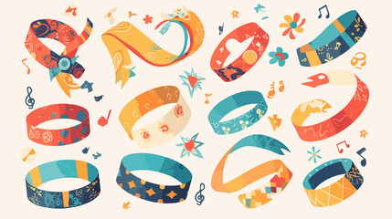 Vibrant Event Bracelets for Festivals and Parties