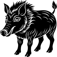 wild boar vector illustration