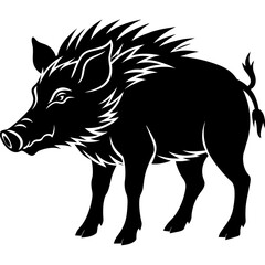 wild boar silhouette