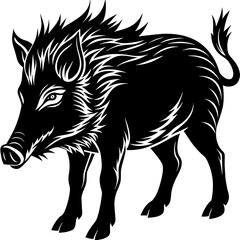 wild boar silhouette