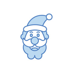 Santa Claus icon vector