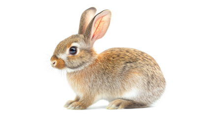 Rabbit outline drawing rodent isolated on a white background