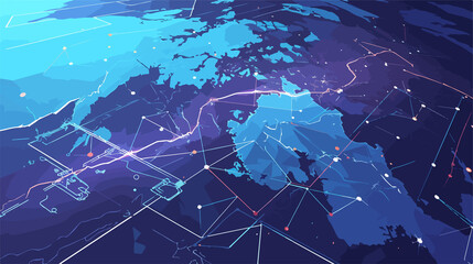 Blockchain Technology Integration on Polygon Canada Map for Peer-to-Peer Transactions