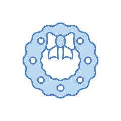 Wreath icon vector