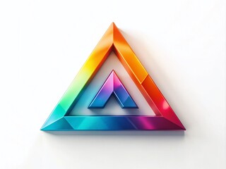 Tilt-Shift Miniature NG Monogram Logo: 3D Triangle Design, Abstract Shapes, Branding, Minimalist, Modern, Creative, Logo Design, Graphic Design, Business Logo, Company Logo, Professional Logo, 