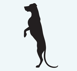Dog silhouette icon