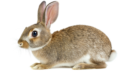 Rabbit outline drawing rodent isolated on a white background
