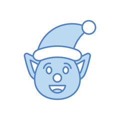 Elf icon vector