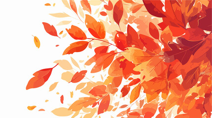 Vibrant Autumn Leaves in Stunning Red and Orange Colors