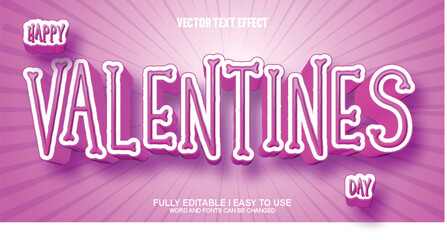 Vector 3D Editable Text Effect