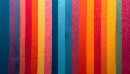 Multicolored stripes that mimic fabric texture, with bright contrasts and patterns