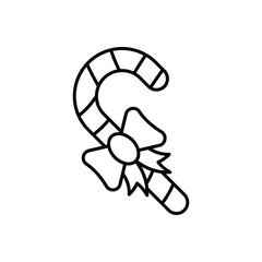 Candy cane icon vector