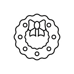 Wreath icon vector