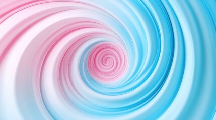 Abstract Pink and Blue Swirling Spiral Design