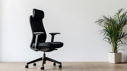 Modern black office chair