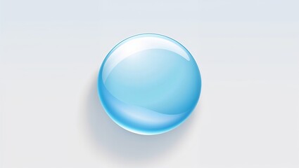 A Vibrant Rounded Bubble Icon with a Bright, Glossy Finish, Featuring Bold Colors and Playful Reflections, Creating a Fun and Eye-Catching Visual Element Full of Energy and Cheer