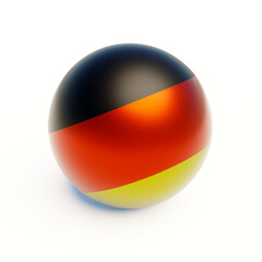 Fototapeta premium German flag sphere