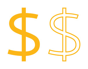 symbol dolara zestaw ikon, grafika wektorowa © robert6666